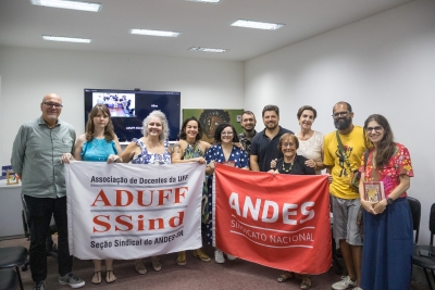 Em evento de acolhida na Aduff, docentes destacam importância do suporte jurídico e da atuação coletiva do sindicato